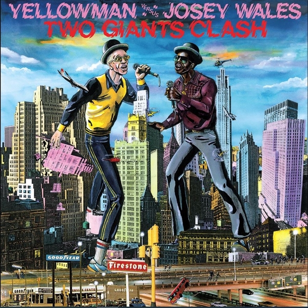 英LP Yellowman, Josey Wales Two Giants Clash GREL63 Greensleeves UK /00221 YELLOWMAN & JOSEY WALES : Two Giants Clash - LP