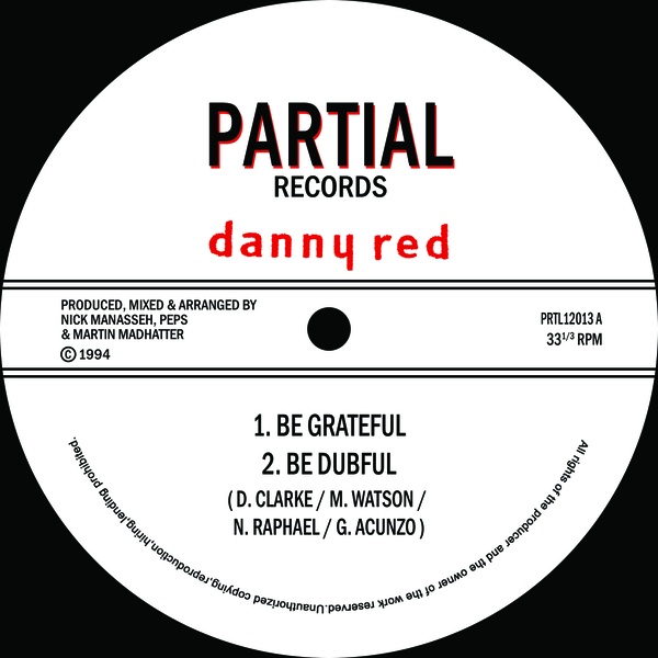 英12” Danny Red Be Grateful none Dredbeat Records /00250 DANNY RED : Be Grateful - 12
